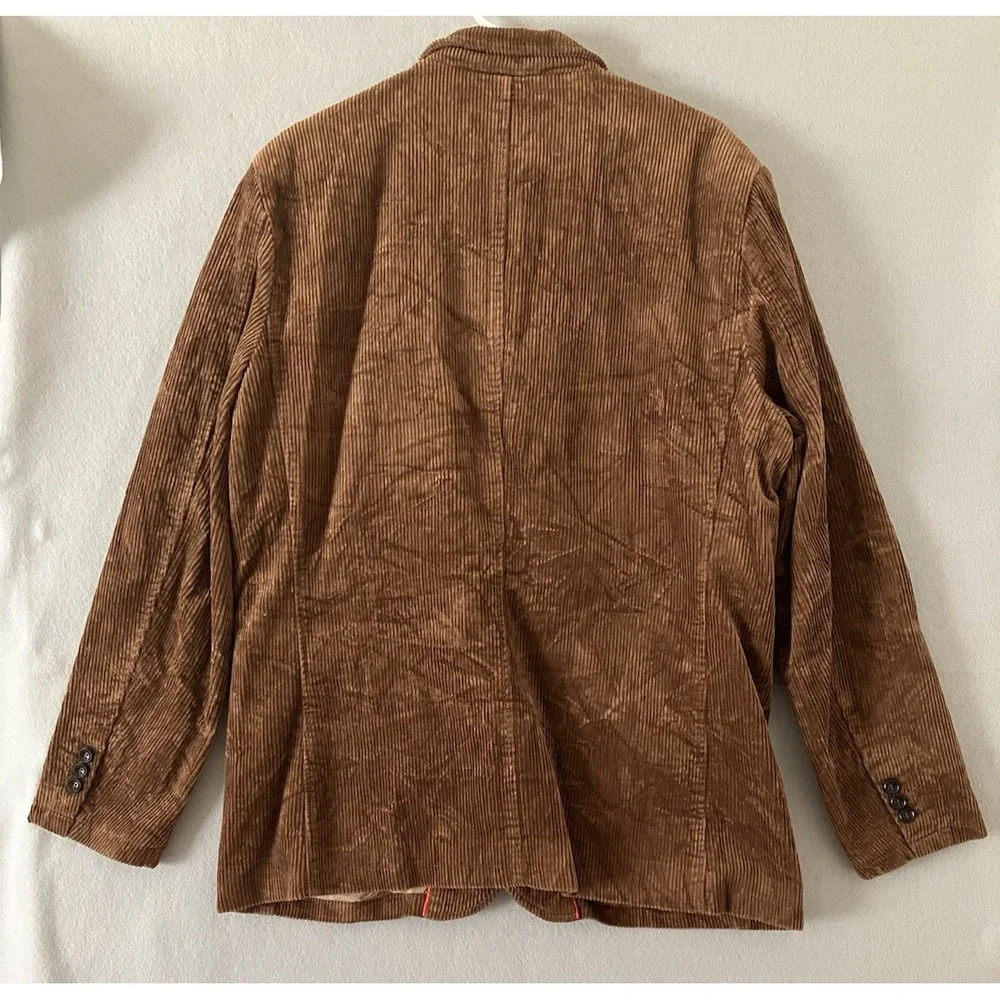 Chouyatou Men's Vtg (L) Casual Work Wear Corduroy Suit Blazer Jacket Old Money